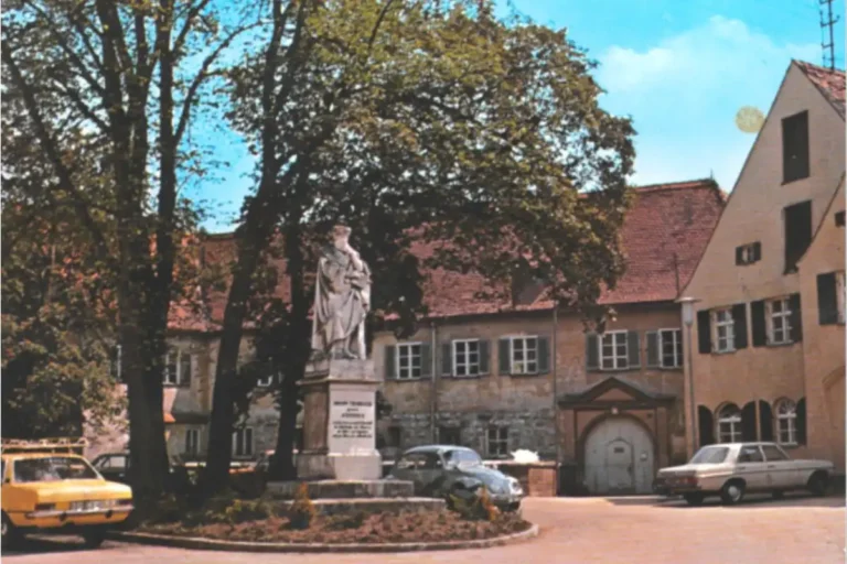 Historische Ansicht Aventinusplatz Abensberg