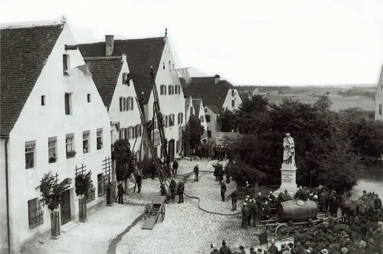 Historische Ansicht Aventinusplatz Abensberg