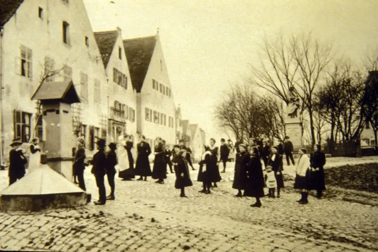 Historische Ansicht Aventinusplatz Abensberg