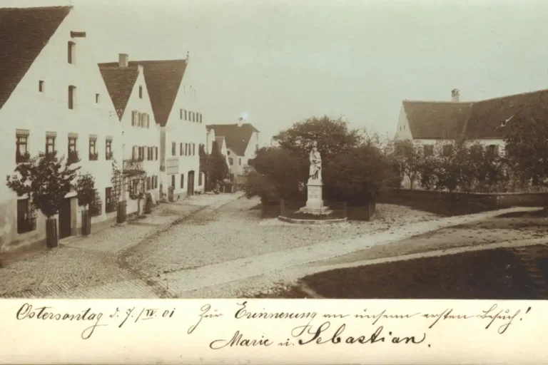 Historische Ansicht Aventinusplatz Abensberg