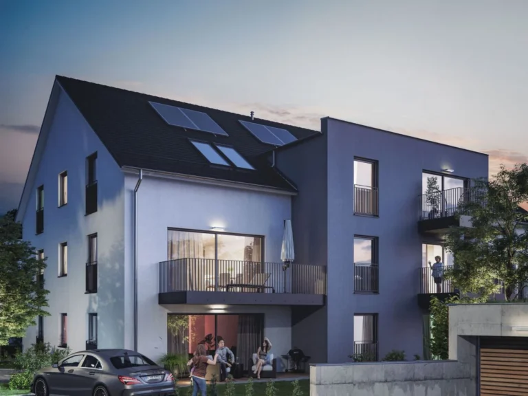 Neubau Immobilie in Abensberg - Visualisierung Außenansicht