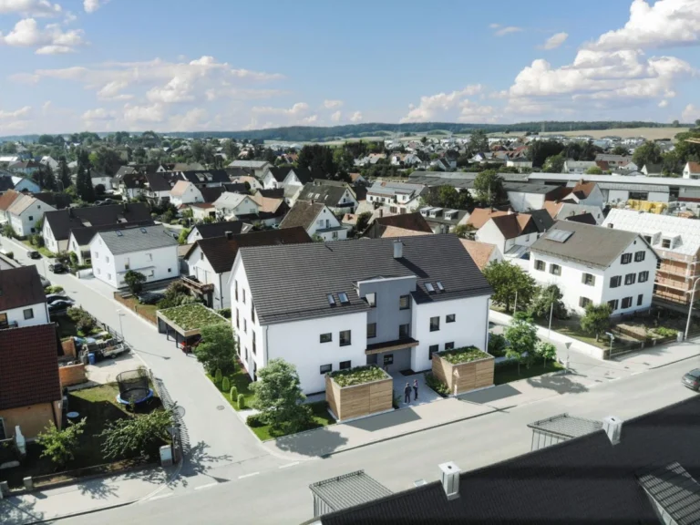 Neubau Immobilie in Abensberg - Visualisierung Außenansicht